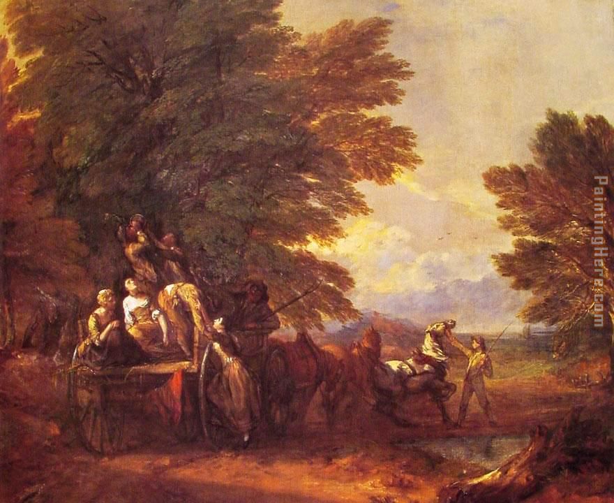 The Harvest Wagon painting - Thomas Gainsborough The Harvest Wagon art painting